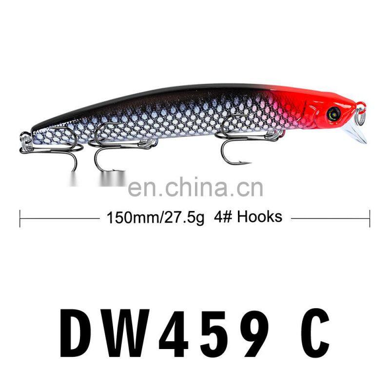 15cmlure baitVIBHard bait bionic water pulling bait 27.5gfish lead sea fishing lure Suspending jerkbait fishing artificial minno