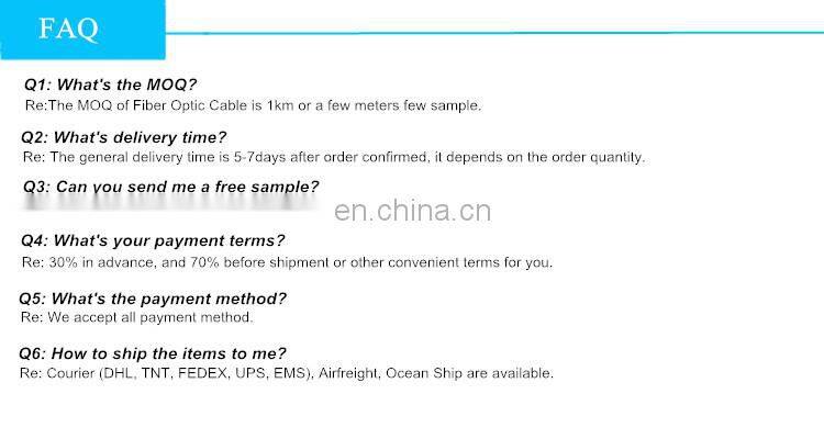 80 m span aerial mini span ADSS fiber optic cable factory price