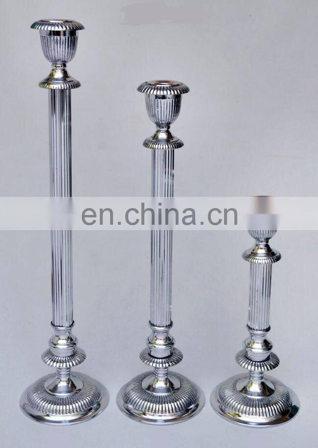 antique metal candle holders