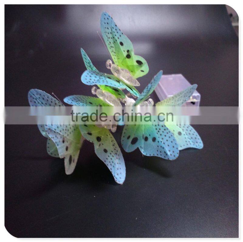 led fiber various color butterfly fariy battery powered christmas lights for christmas ornament, funny decoration