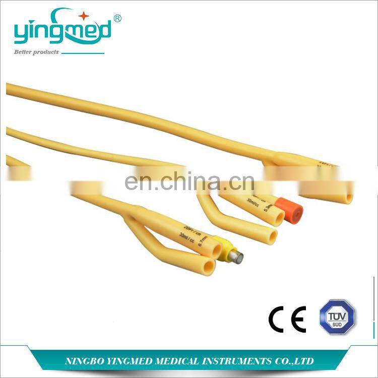 Medical 3 Way Double Balloon Foley Catheter