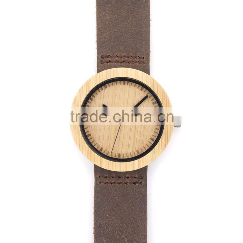 2016 New style smart watch&wooden watch& watches men Japanese movementbamboo watch