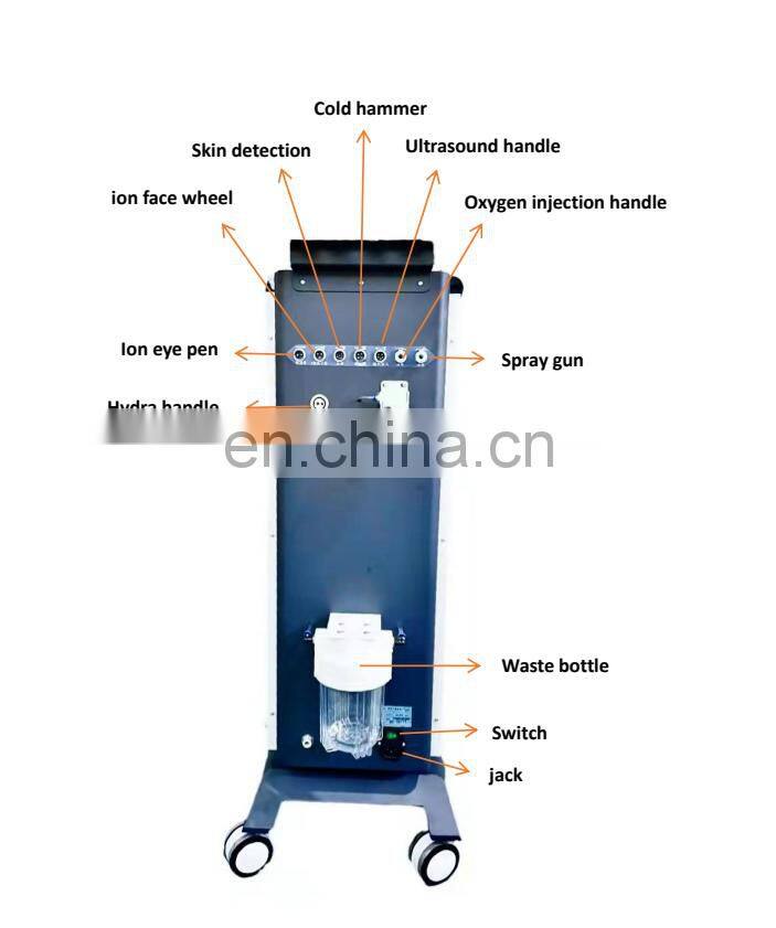 Pdt Led Light Therapy Facial Beauty Machine Microdermabrasion 6 in1 Hydro Water Oxygen Jet Peel Machine