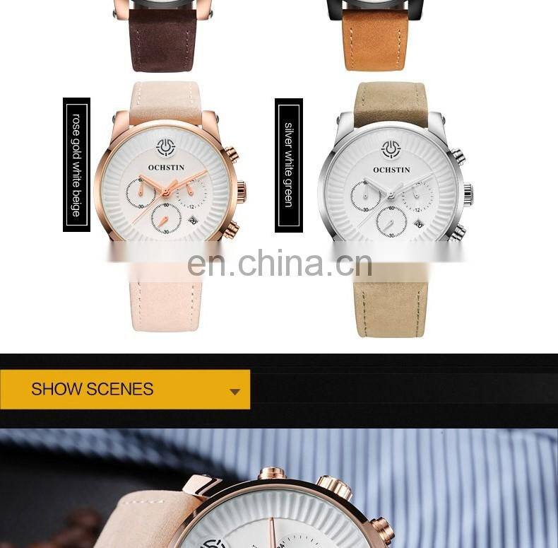 OCHSTIN GQ052C men High Quality Quartz Movement Hand Watch Waterproof Alloy Analog New Fashion Wristwatches