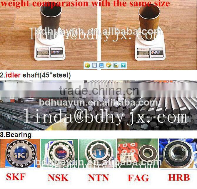 garland conveyor roller with Din steel cotter pin made in baoding factory