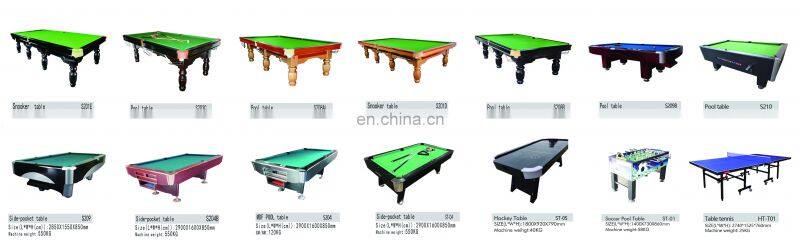 Factory direct sale American special medium density fiberboard chess and card game table billiard table 9 feet
