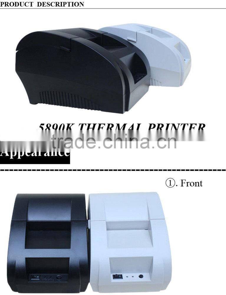 5890K cheap 58mm receipt supermarket 58mm printer a2 micro panel thermal printer barcode printer