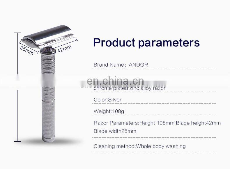 China high quality zinc alloy safety razor manufacturers Trousse de maquillage