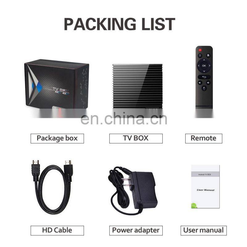 OEM 4k tvbox 4G 32G android 9 tv box with 5G dual band WIFI media player V88PRO