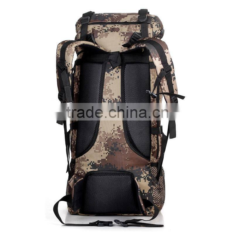 Army adjustable tactical outdoor camping hiking canvas backpacks traveling spotrs military backpack