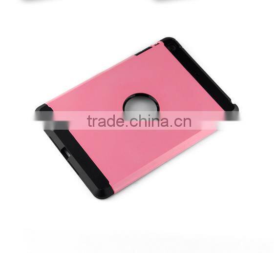 2015 Newest Colorful Tough Slim Armor combo tablet Case Strong Shockproof for Ipad mini Case Cover back case