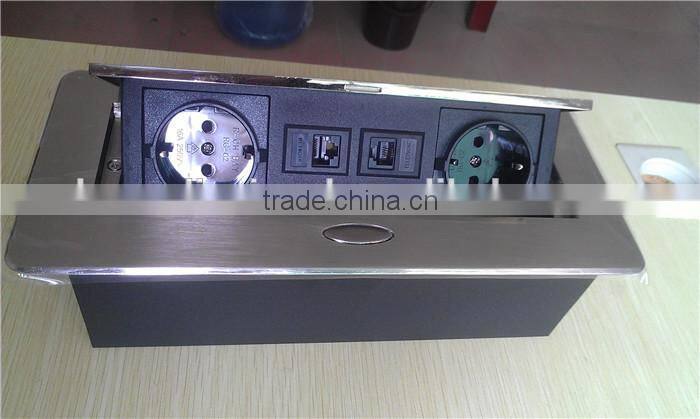 BW-T612 Office Furniture Tabletop Switch Socket/Pop Up Desk Power Outlet For Conference Table