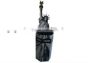 black round cardboard waste bin for ball