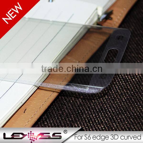 wholesale price 3D curved edge full size Tempered glass screen protector film for s6 edge