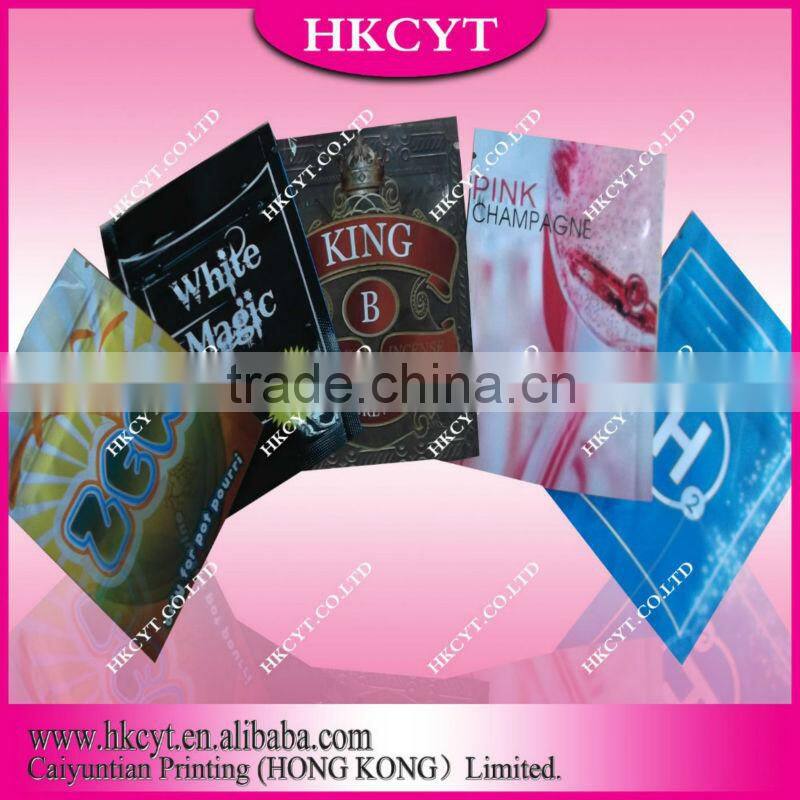customized bags black diamond herbal incense bag