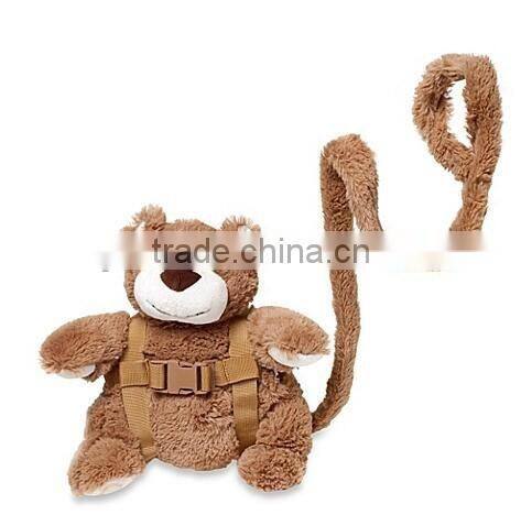 plush baby Harness bag/OEM plush giraffe backpack harness/baby's giraffe backpack harness