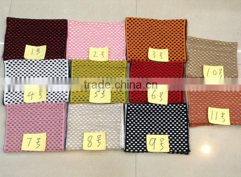 Holey Acrylic Knitted Women Fashion Circle Scarf