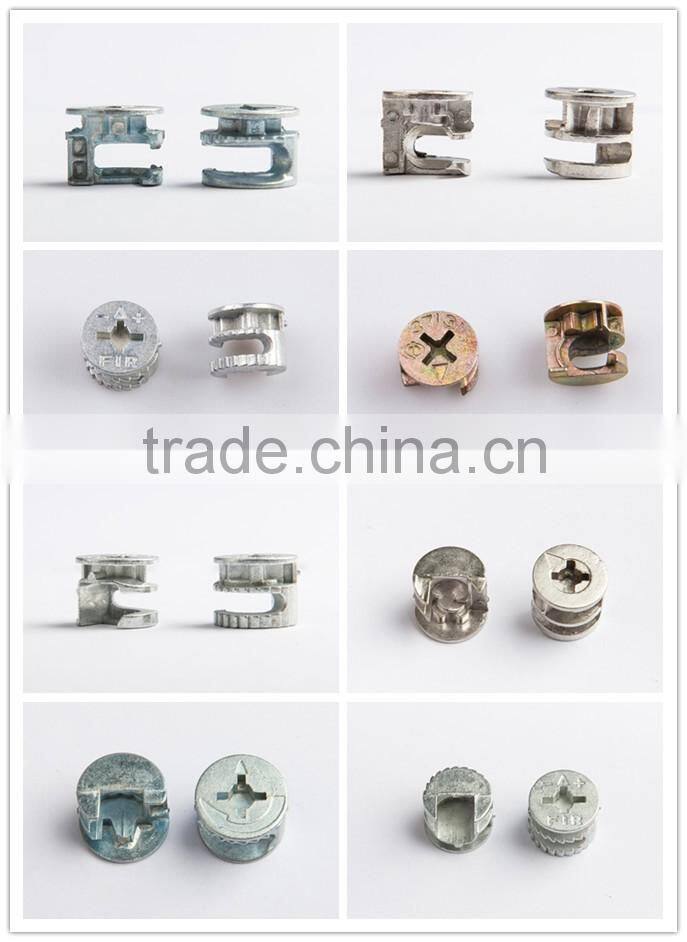 galvanized furniture connector nut assembly cam lock