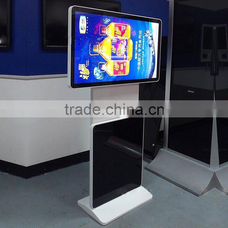 55 inch floor standing touch screen android indoor information kiosk