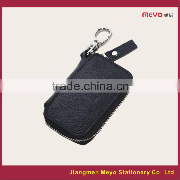 2015 New Commercial Promotional Customized Made Genuine Leather Zipper Key wallet MEYOKW136c