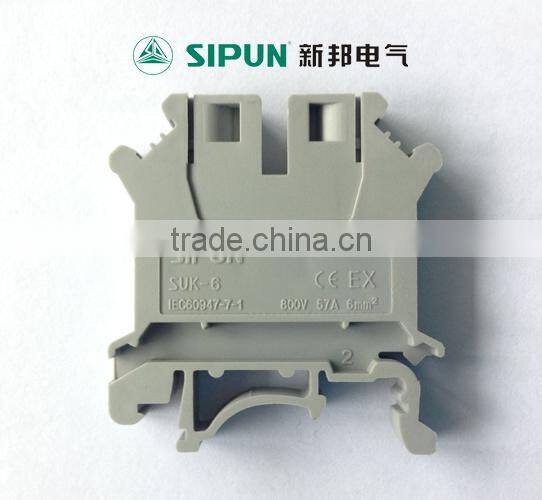 SUK-6 screw connector terminal block din rail