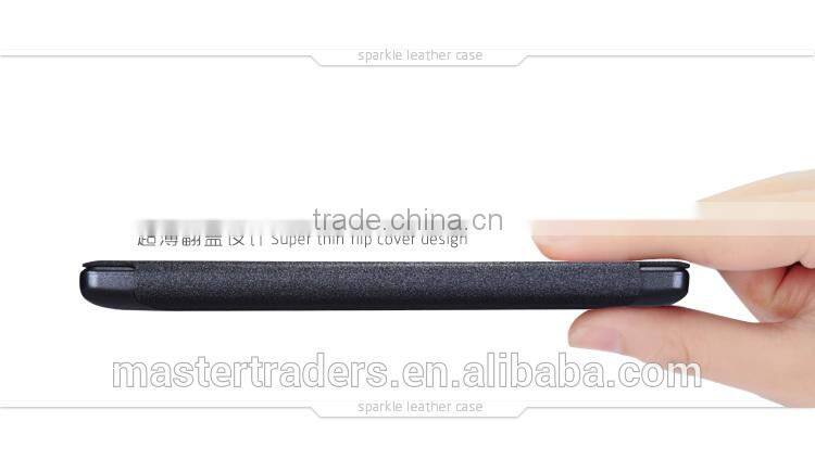 Origianl NILLKIN Sparkle Series Flip Luxury PU Leather Case Skin Back Cover For One Plus MT-2749