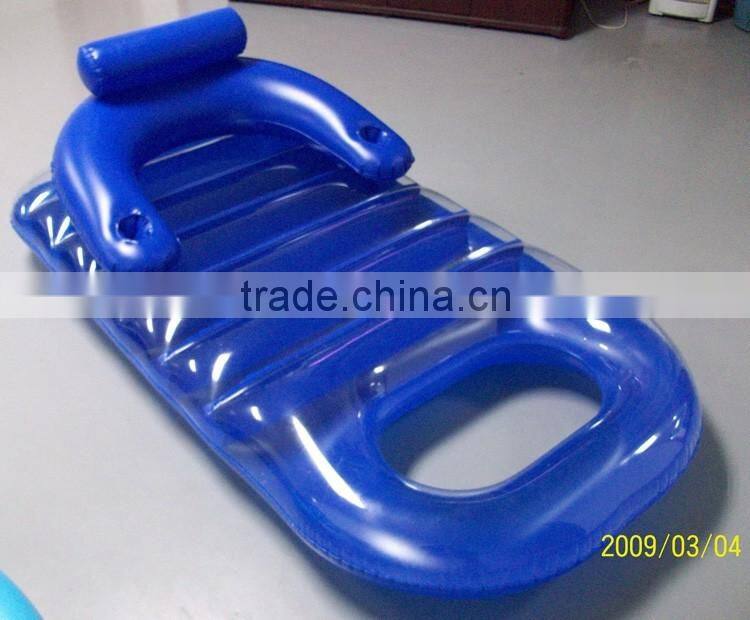 Cheap PVC inflatable floating sofa chair bed
