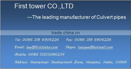 Draining pipe, Draining corrugated Spiral Corrugated Metal Culverts