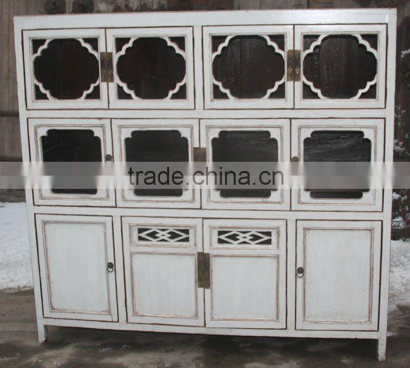 chinese antique white kitchen cabinet