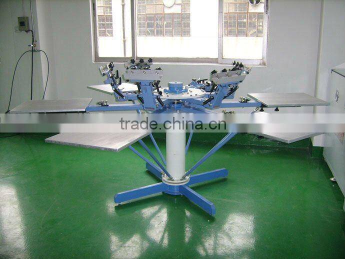 Six color silk screen printing machine