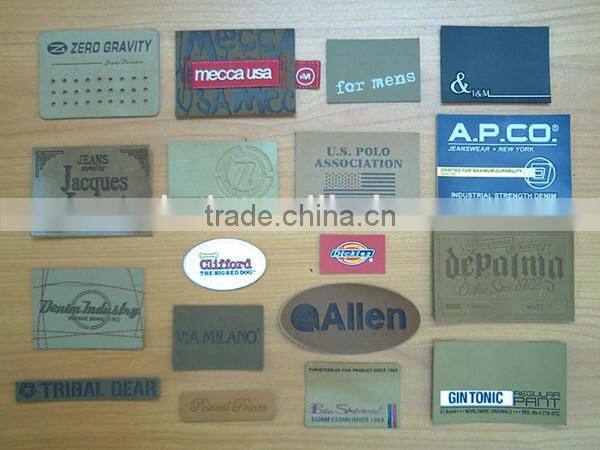 2015 new fashion high quality custom pu patch