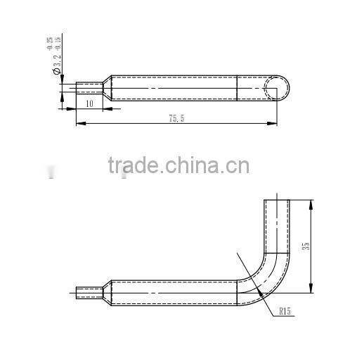 Air conditioner parts copper forged reducing elbow