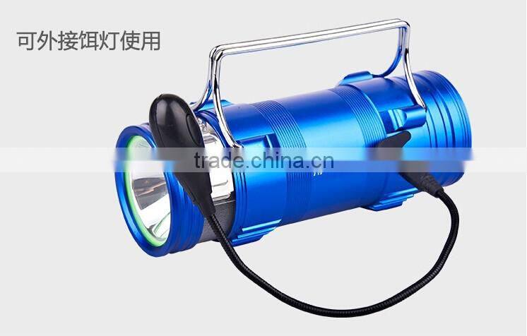 rechargeable dual blue white light with fish bait lights LED fishing float light