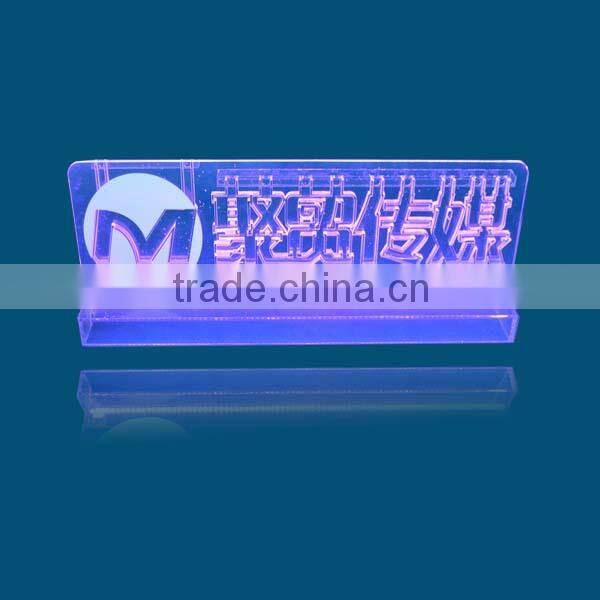 acrylic ice sculpture with LED lights, LED edge sign, for ceremony