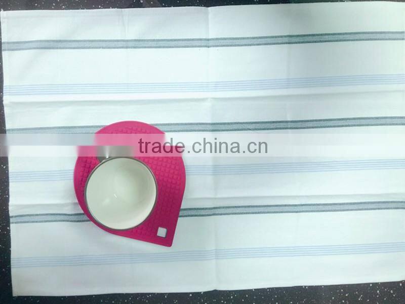 china supplier 100% cotton white herringbone tea towel