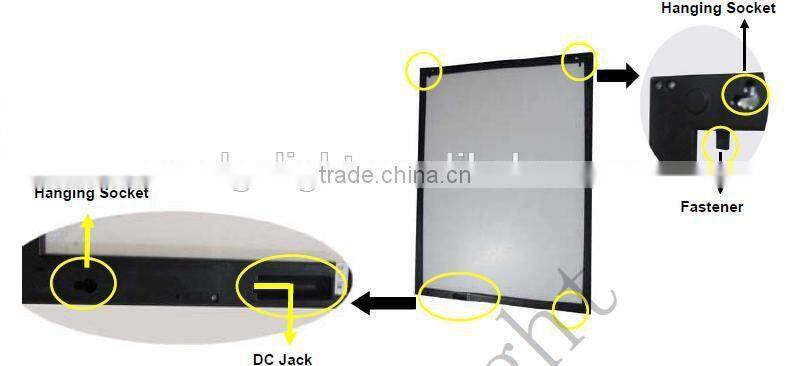 neon led writing board PF5 ABS material frame lighting box