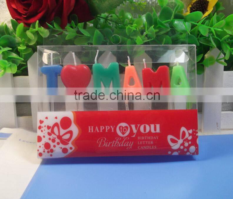 Alphabet Letter Candles