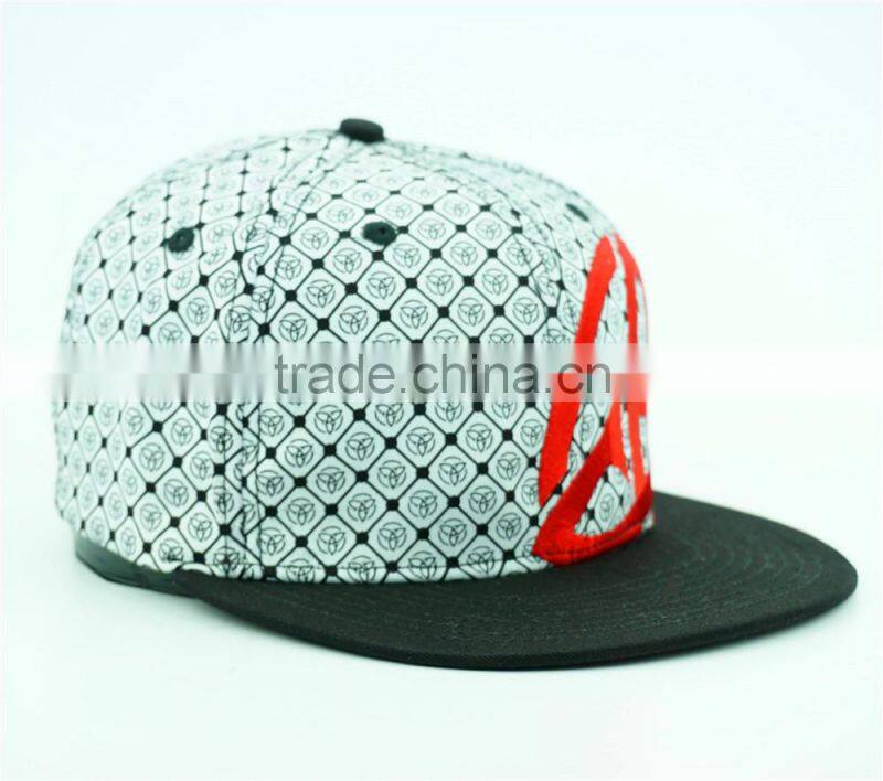 Flat brim 6 panel flexfit hip hop style caps