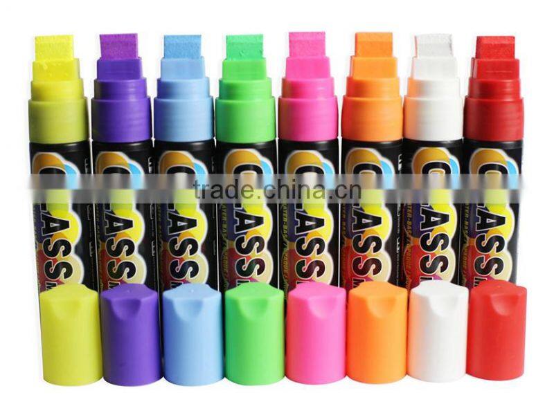 Bullet And Chisel Nib Dry-Erase & Wet-Erase liquid marker pen