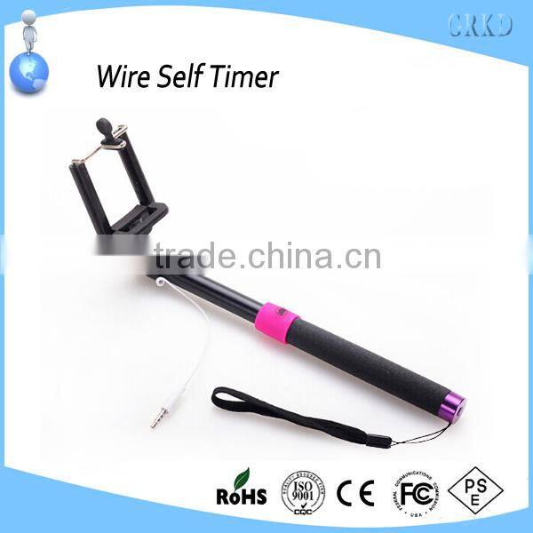 for iPhone 6 self timer wired monopod