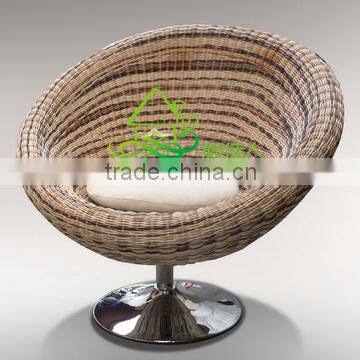 Natural Rattan Cane Wicker Round Lounge Sofa Chair