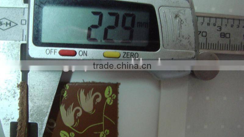 decorative printed leather patch for jeans jacket