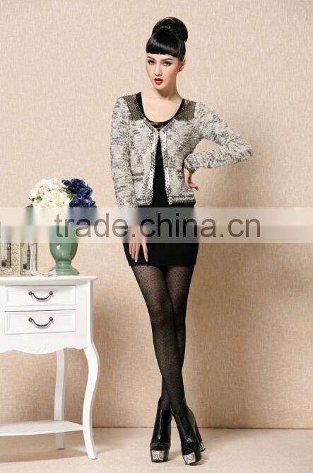 In Stock Ladies Long Sleeve Short Cardigan Sweater