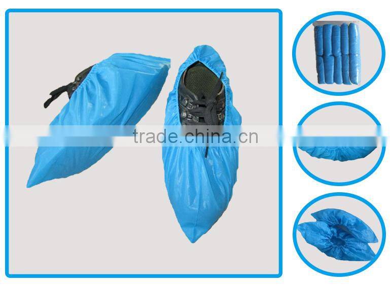 Smooth lightweight disposable cpe welding shoe cover