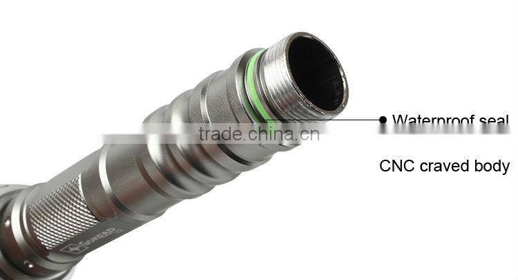 GOREAD Y9 High bright rechargeable tactical 10W XML T6 LED flashlight