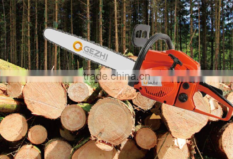 Forest gasoline chainsaw 2 stroke 45cc high quality powerful performance chainsaw GS certification 4500