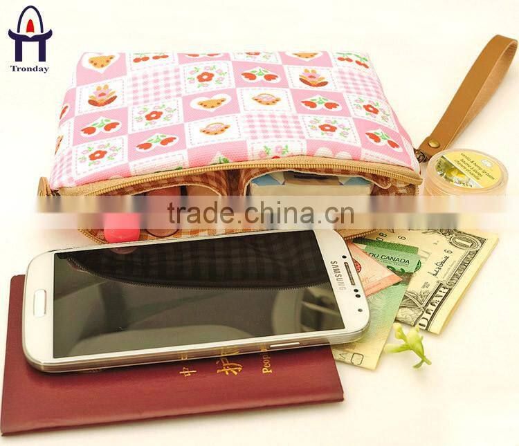 Canvas lady clutch bag outdoor daily bag handle clutch collecting bag
