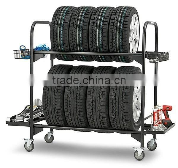 Kinlife Rolling Commercial Tire Storage Rack