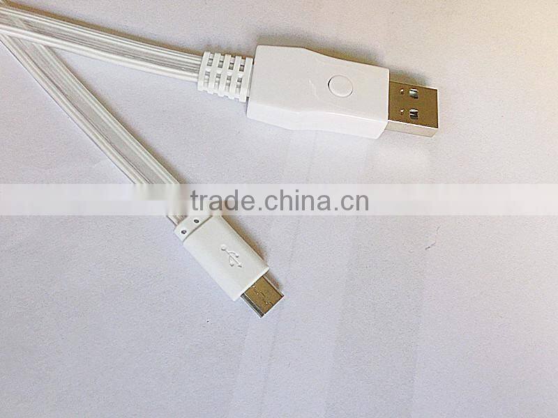 colorful flash micro USB data cable