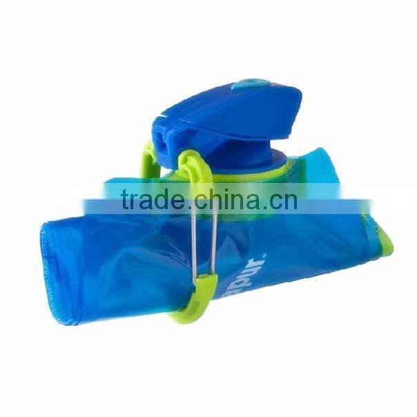 OEM easy carrying non toxic pvc water bottle for outdoor sport